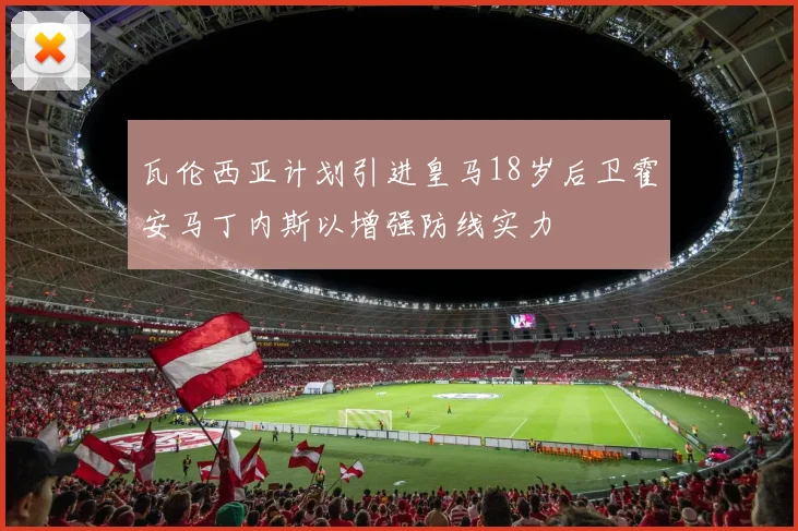瓦伦西亚计划引进皇马18岁后卫霍安马丁内斯以增强防线实力