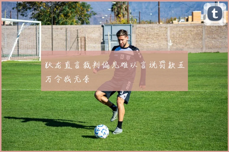 狄龙直言裁判偏见难以言说罚款五万令我无奈